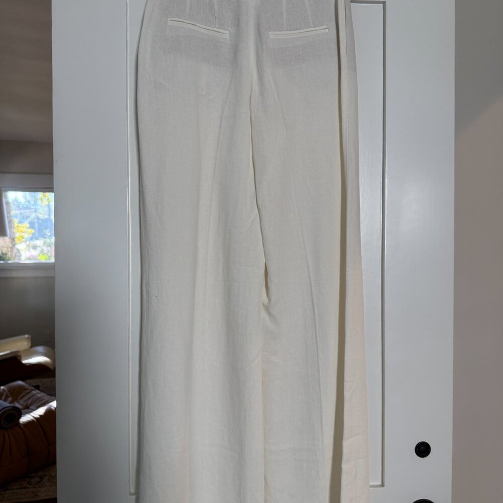 NWT Zara Linen Trousers - XS - White - Picture 4 of 6